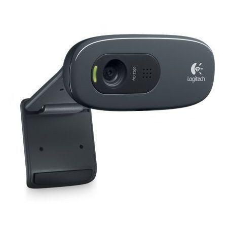 Logitech Webcam HD C270 Black - High-Definition Video Calling and Recording - 960-000636